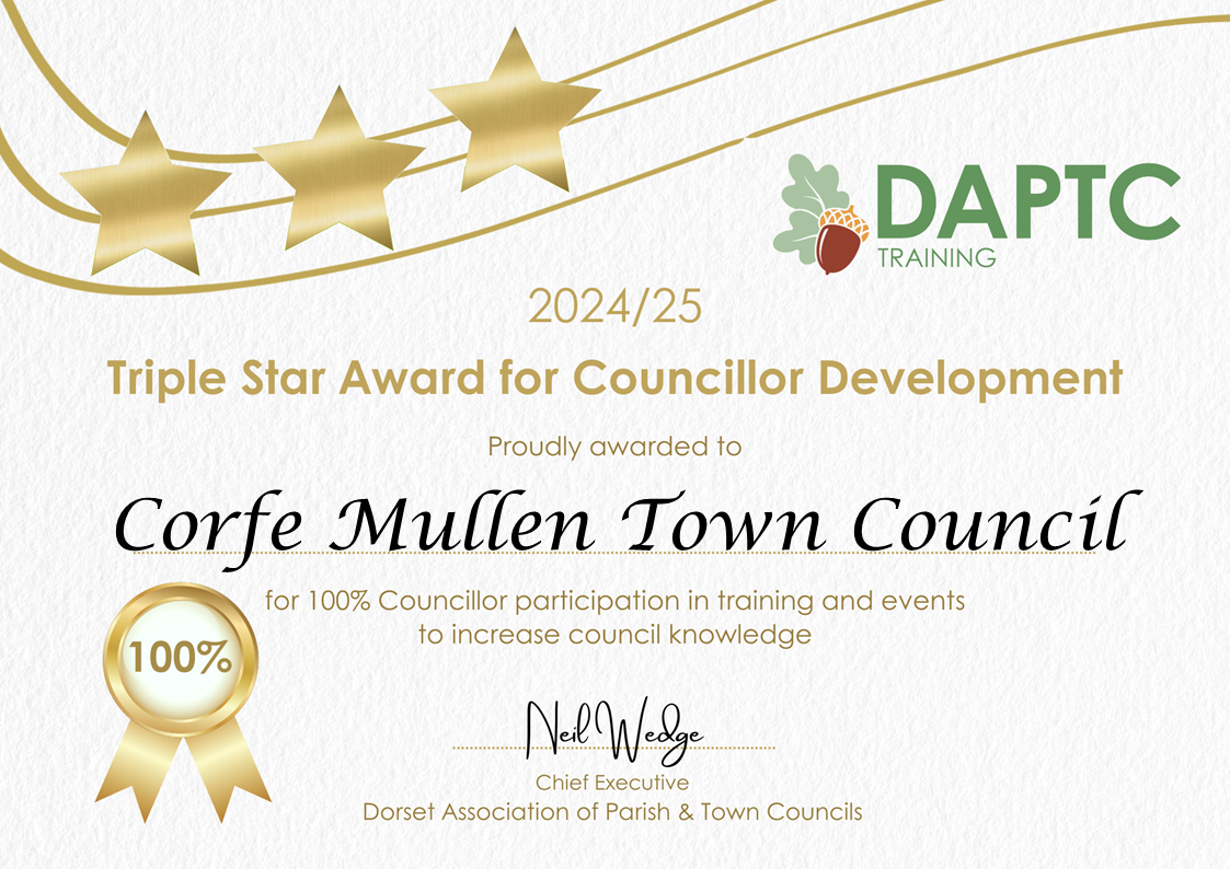 2024 2025 Star Awards Corfe Mullen Town Council