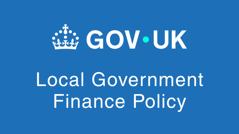 GOV.UK logo with words Local Government Finance Policy